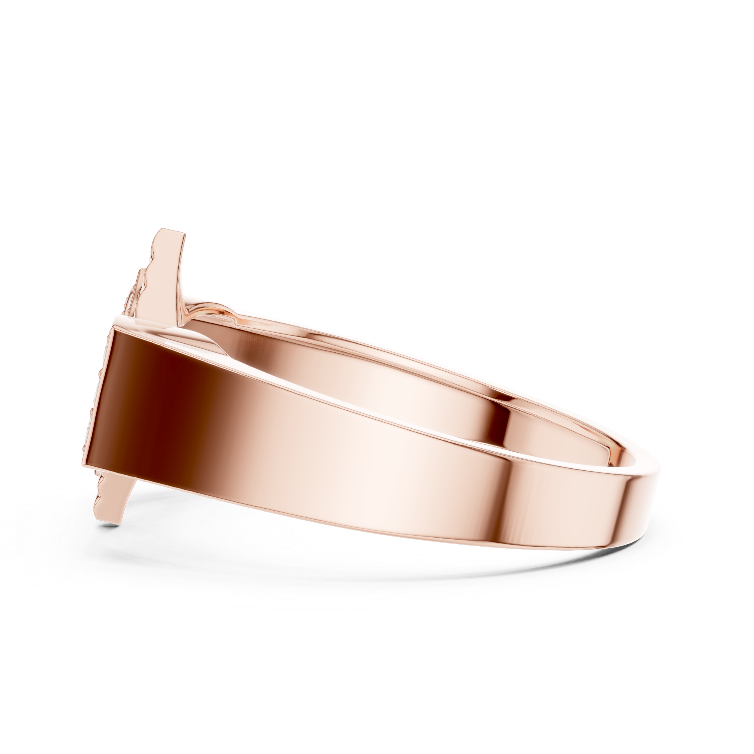 The Overijse Ring - Geometric Diamond Cluster Band & Art Deco Statement Ring