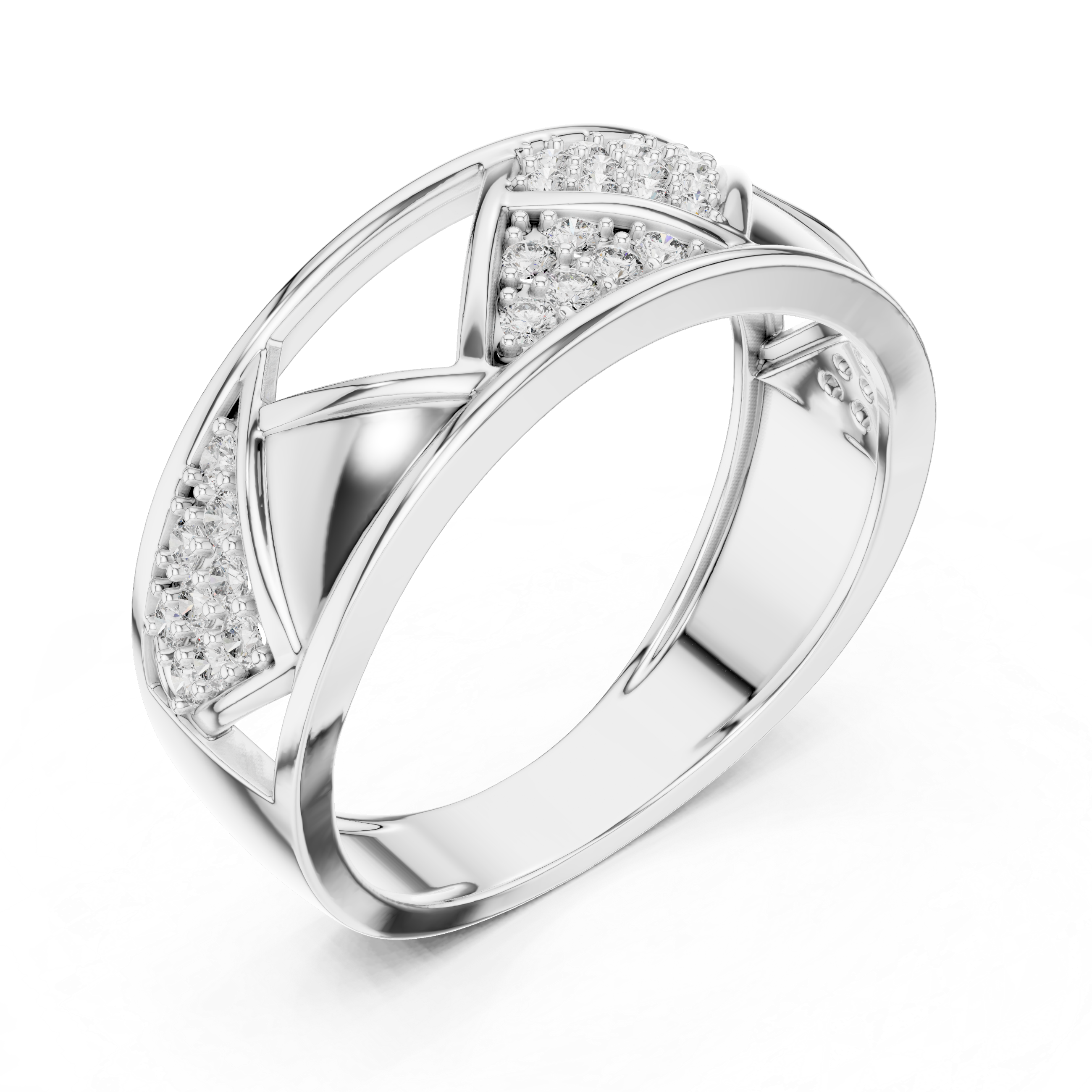 The Gentofte Ring - Wide Geometric Lattice Diamond Band