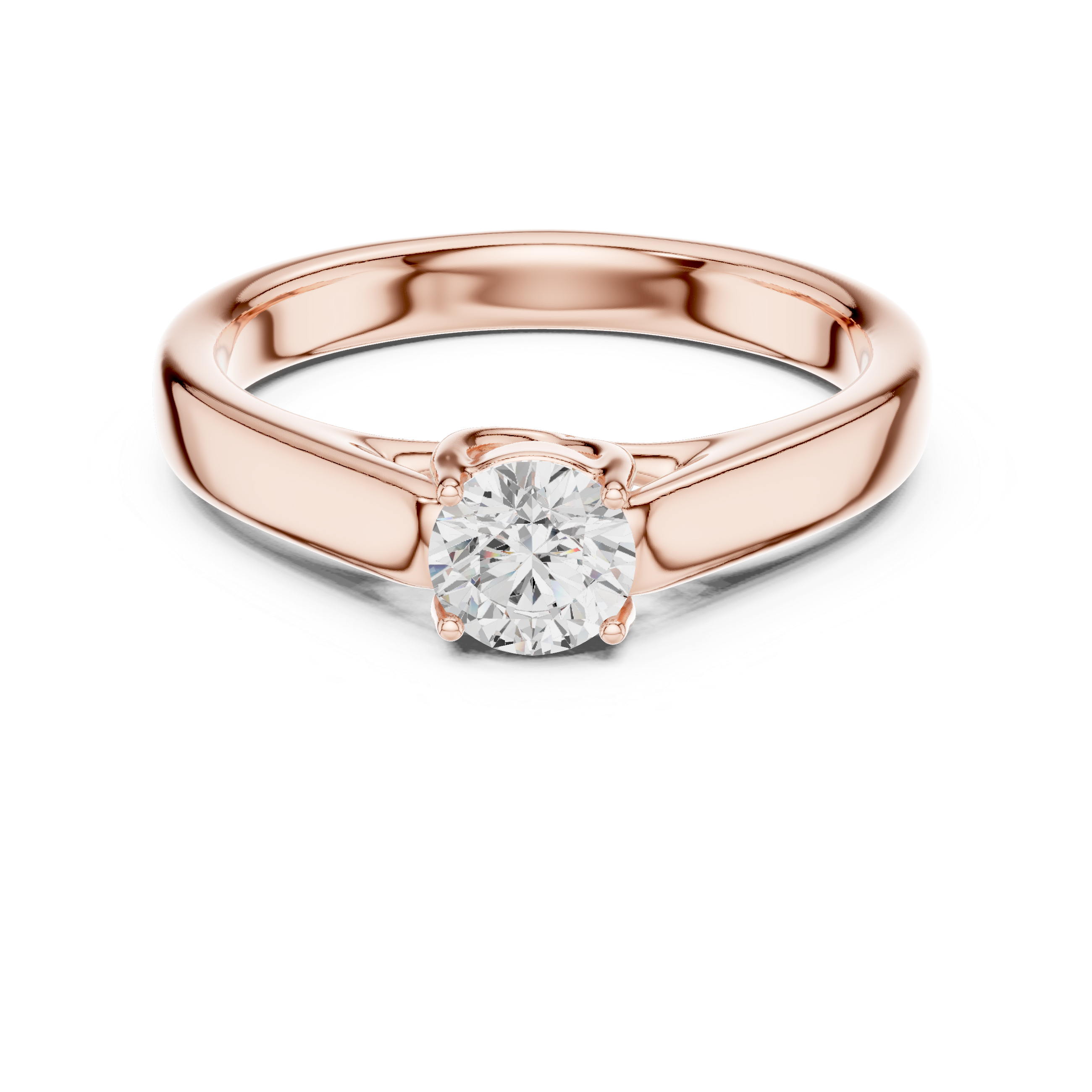The Tutzing Ring - Minimalist Cathedral Solitaire Engagement Ring