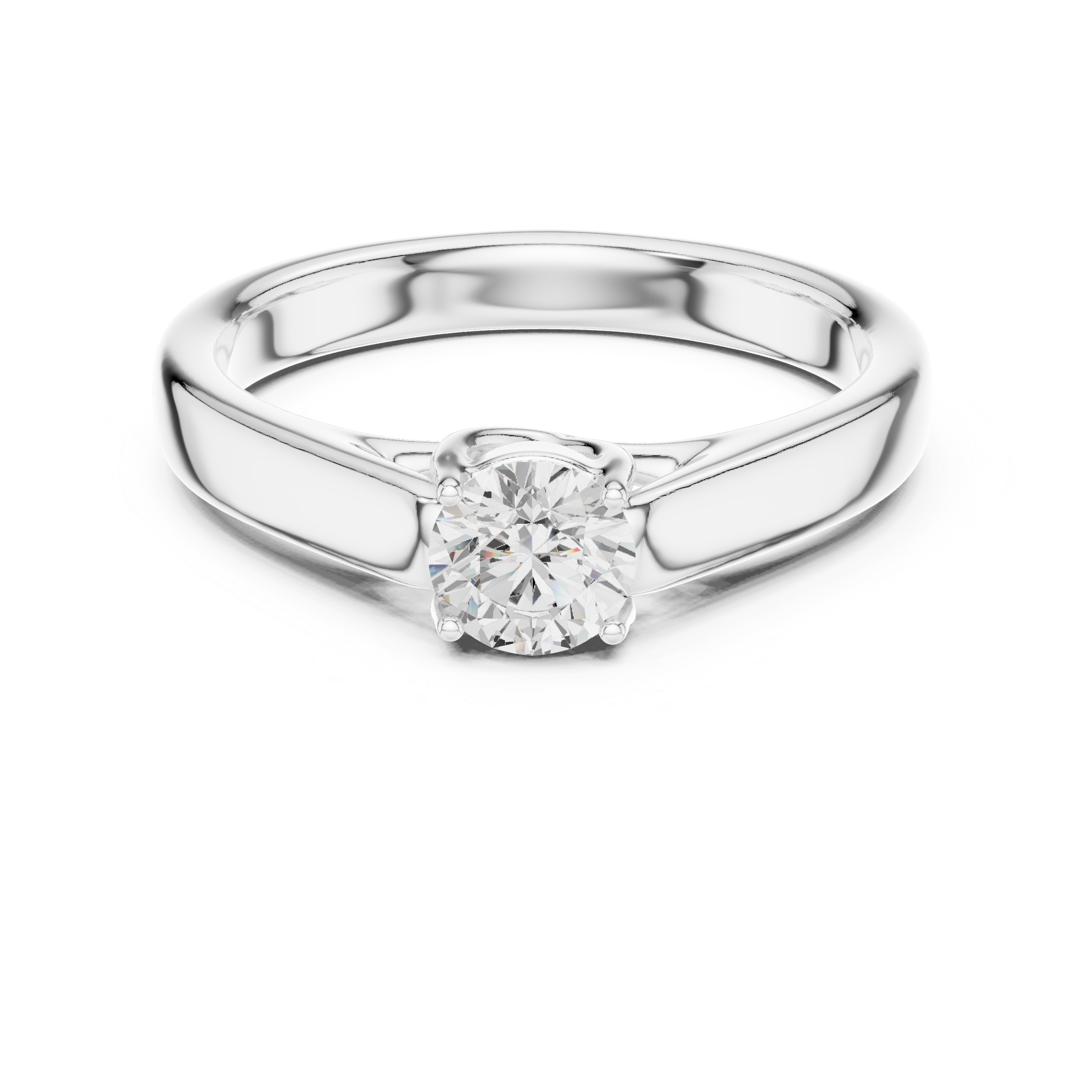 The Tutzing Ring - Minimalist Cathedral Solitaire Engagement Ring