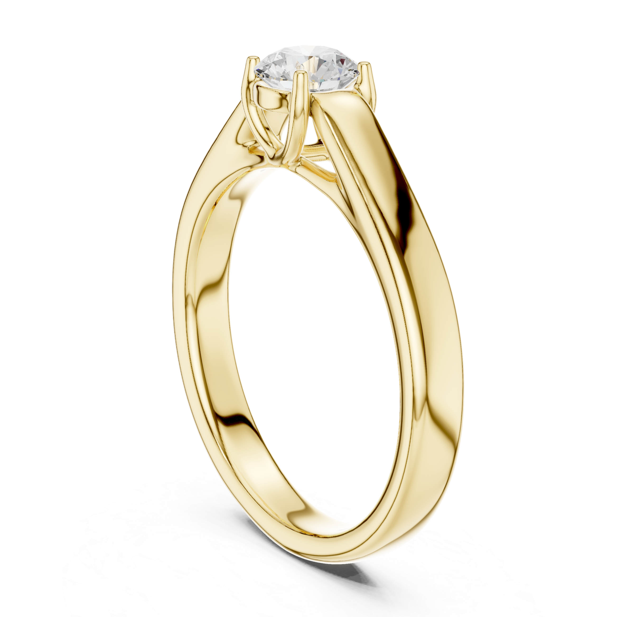 The Tutzing Ring - Minimalist Cathedral Solitaire Engagement Ring