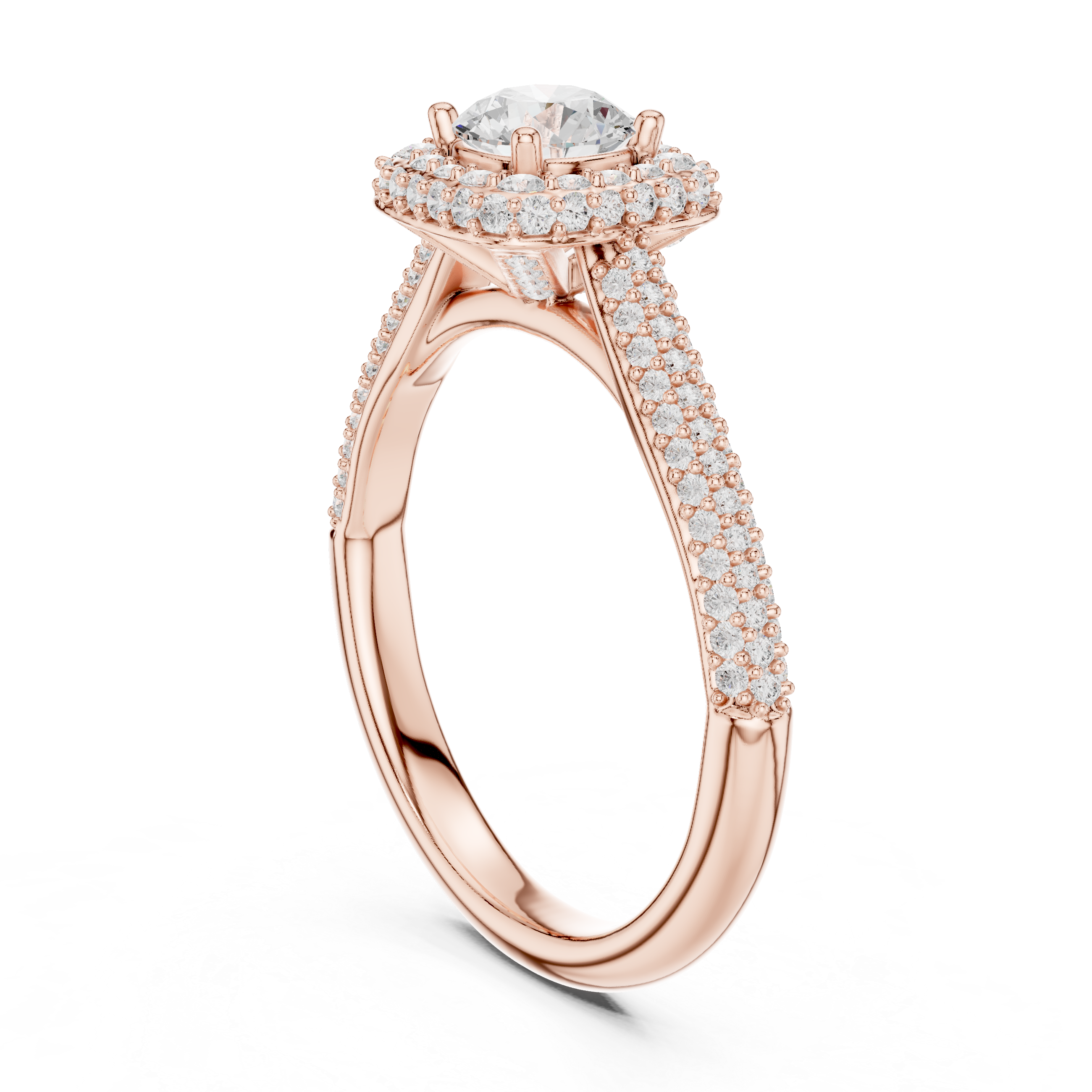 The Bloemendaal Ring - Cathedral Square Halo Engagement Ring