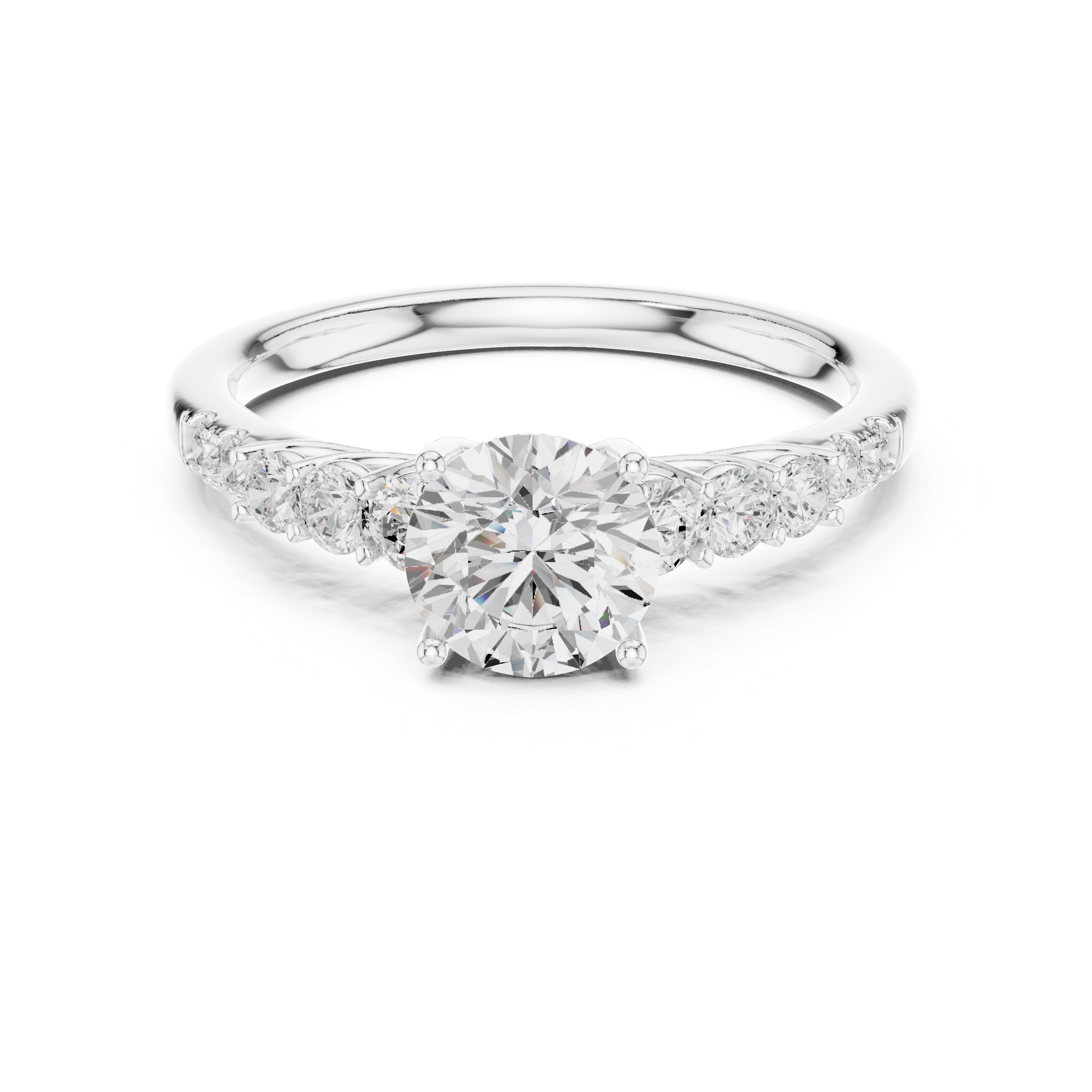 The Danderyd Ring - Sculptural Cathedral Engagement Ring