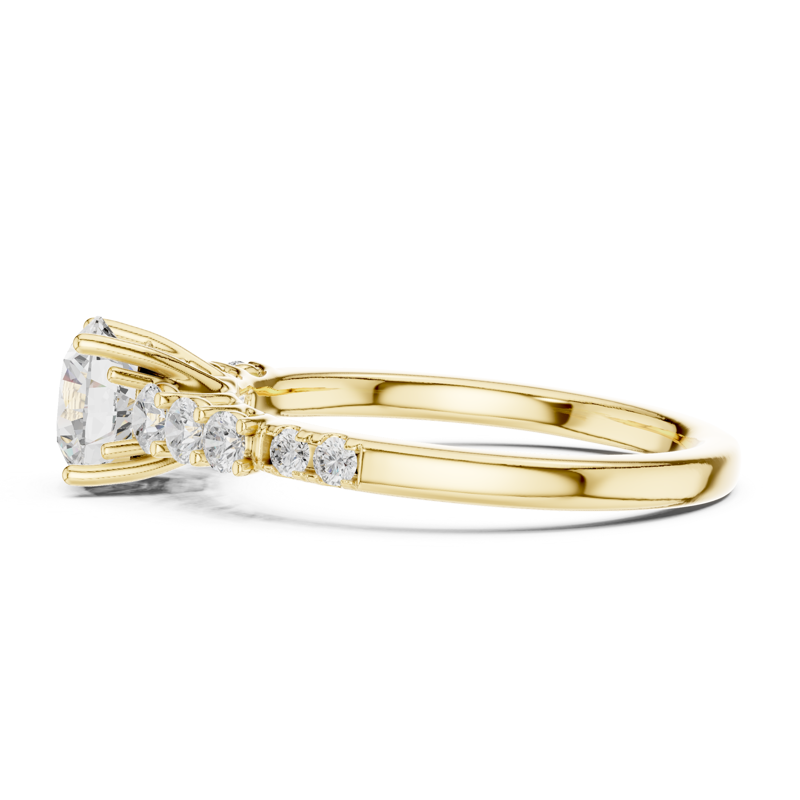 The Danderyd Ring - Sculptural Cathedral Engagement Ring
