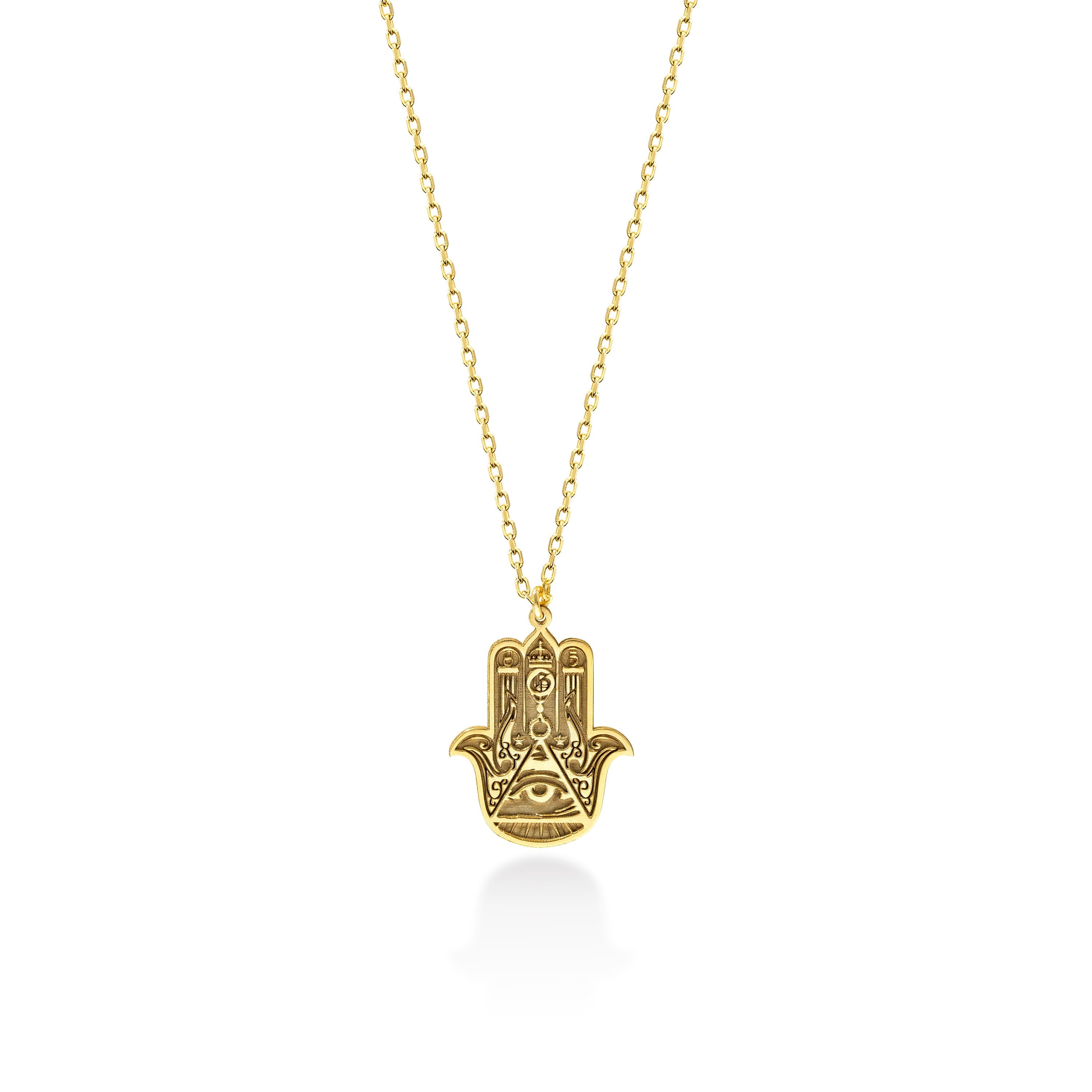 Gold Hamsa Necklace